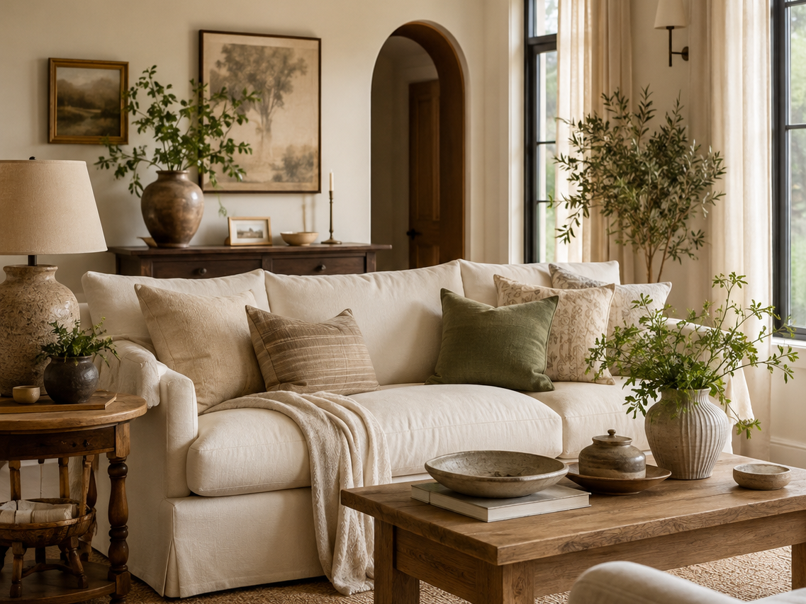 Elevated interior decor styling guide display by DECORIV.